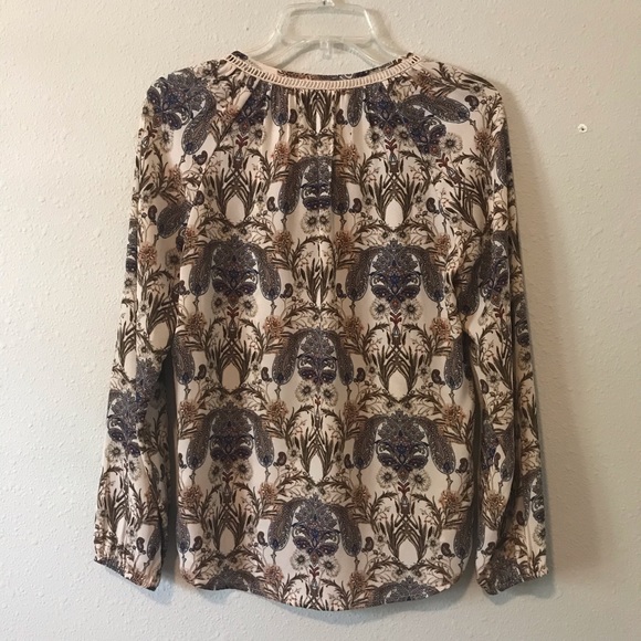 Meadow Rue Peasant Paisley Blouse Tassels - Picture 6 of 7